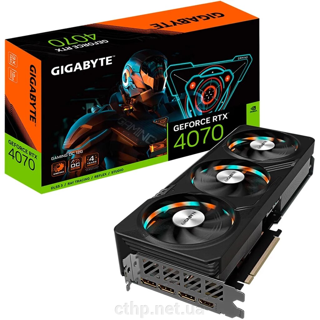 GIGABYTE GeForce RTX 4070 GAMING OC V2 12G (GV-N4070GAMING OCV2-12GD) від компанії Cthp - фото 1