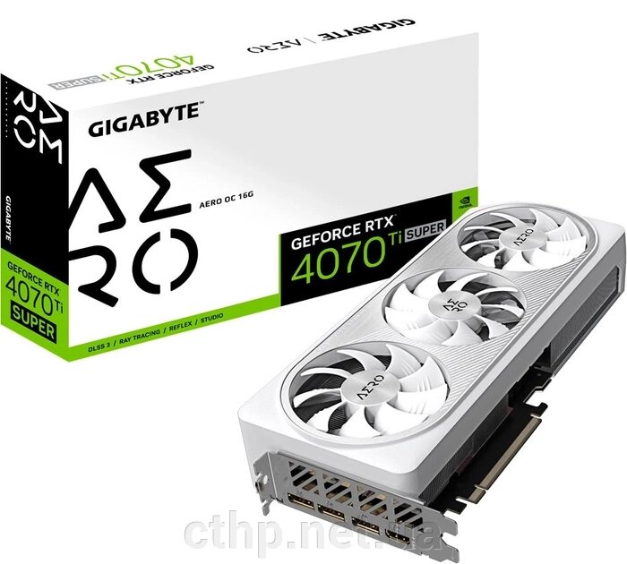 GIGABYTE GeForce RTX 4070 Ti SUPER AERO OC 16G (GV-N407TSAERO OC-16GD) від компанії Cthp - фото 1