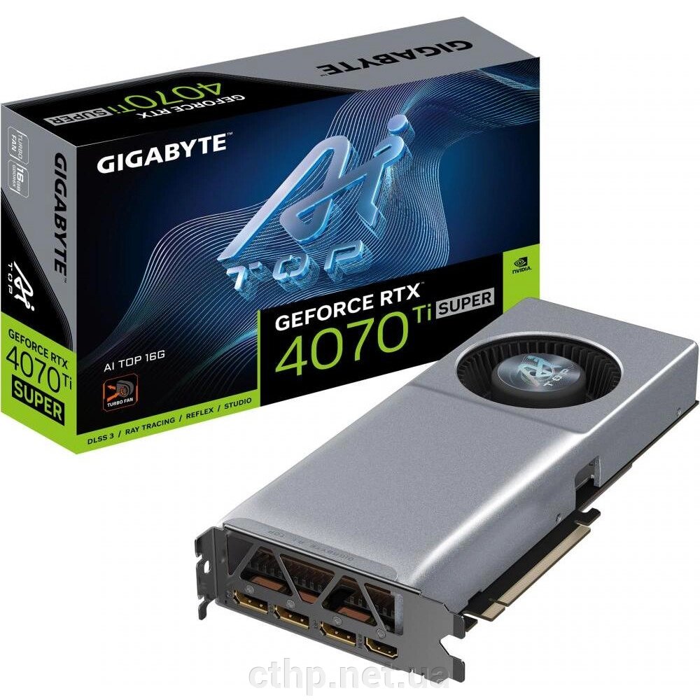 GIGABYTE GeForce RTX 4070 Ti Super AI Top 16G (GV-N407TSAI TOP-16GD) від компанії Cthp - фото 1