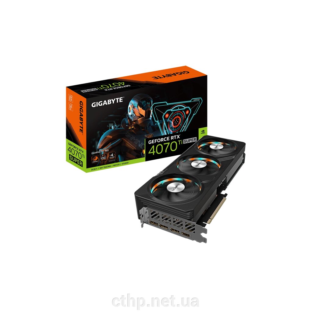 GIGABYTE GeForce RTX 4070 Ti SUPER GAMING OC 16G (GV-N407TSGAMING OC-16GD) від компанії Cthp - фото 1