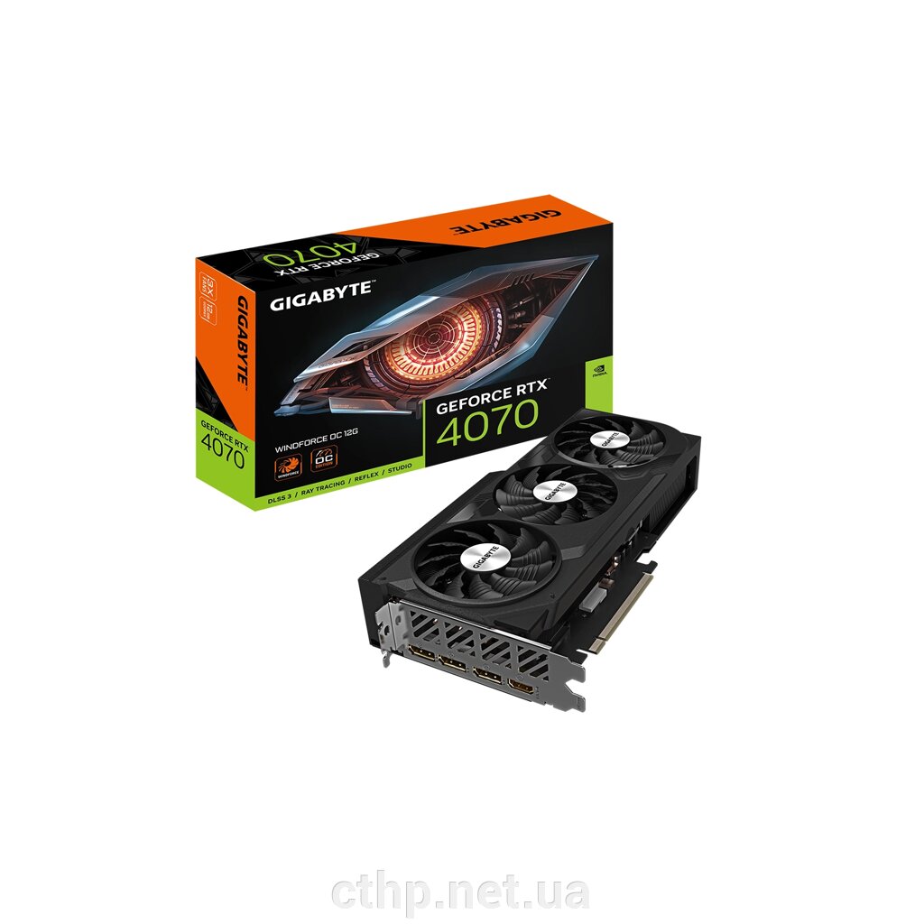 GIGABYTE GeForce RTX 4070 WINDFORCE 12G (GV-N4070WF3-12GD) від компанії Cthp - фото 1