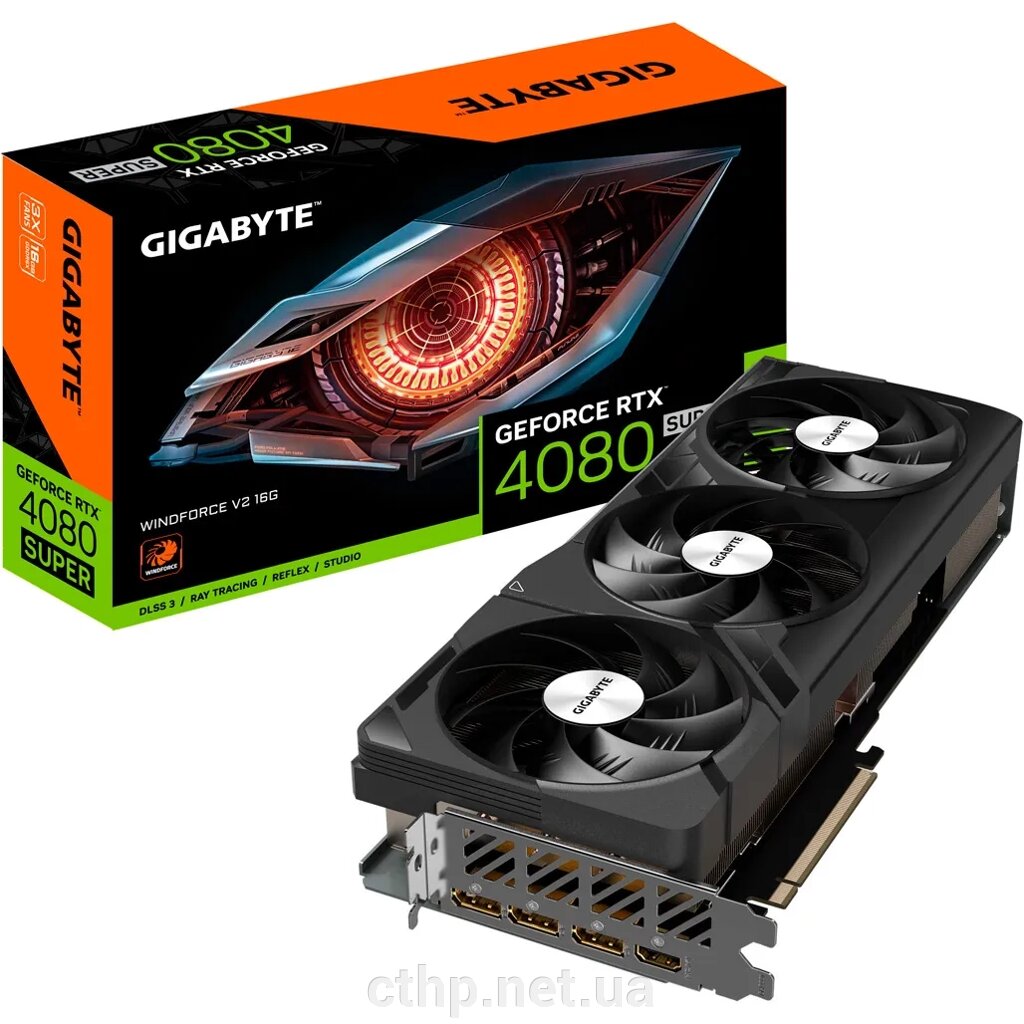 GIGABYTE GeForce RTX 4080 SUPER WINDFORCE V2 16G (GV-N408SWF3V2-16GD) від компанії Cthp - фото 1