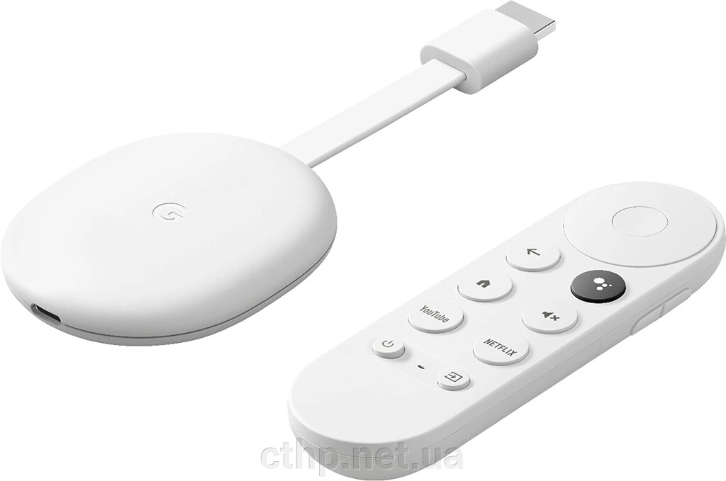 Google Chromecast 4K with Google TV Snow (GA01919) від компанії Cthp - фото 1