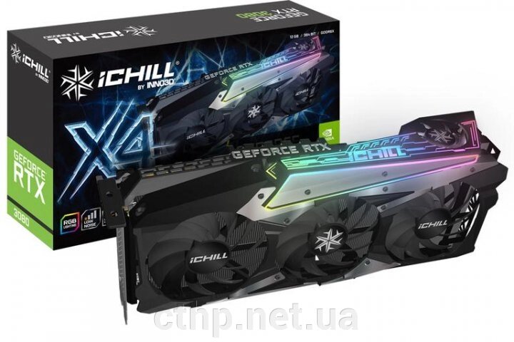 INNO3D GEFORCE RTX 3080 12GB ICHILL X4 LHR (C30804-126XX-1810VA36H) від компанії Cthp - фото 1