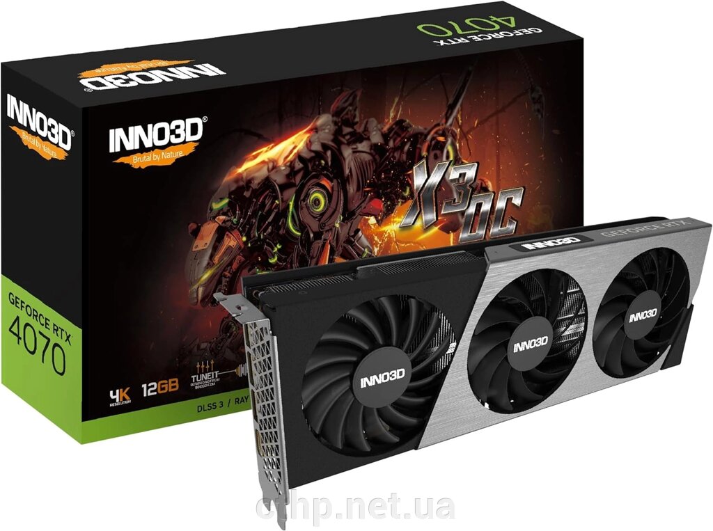 INNO3D GEFORCE RTX 4070 SUPER X3 OC (N407S3-126XX-186162L) від компанії Cthp - фото 1