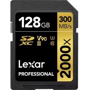 Lexar 128 GB SDXC UHS-II U3 professional 2000x LSD2000128G-BNNNG