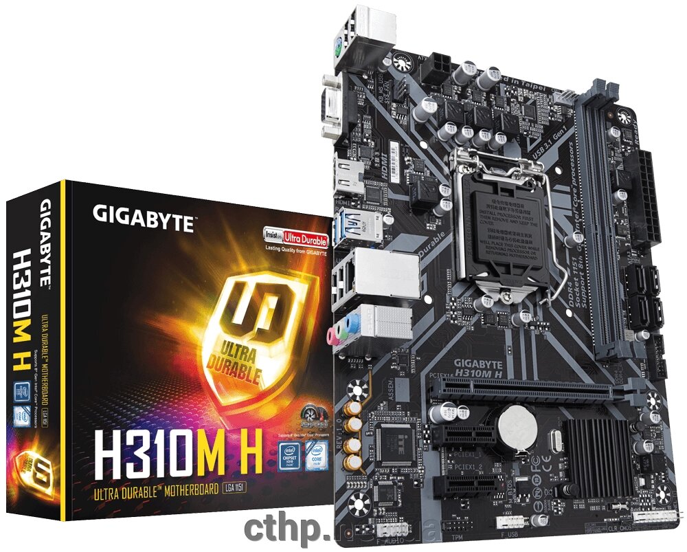 Материнская плата GIGABYTE H310M H від компанії Cthp - фото 1