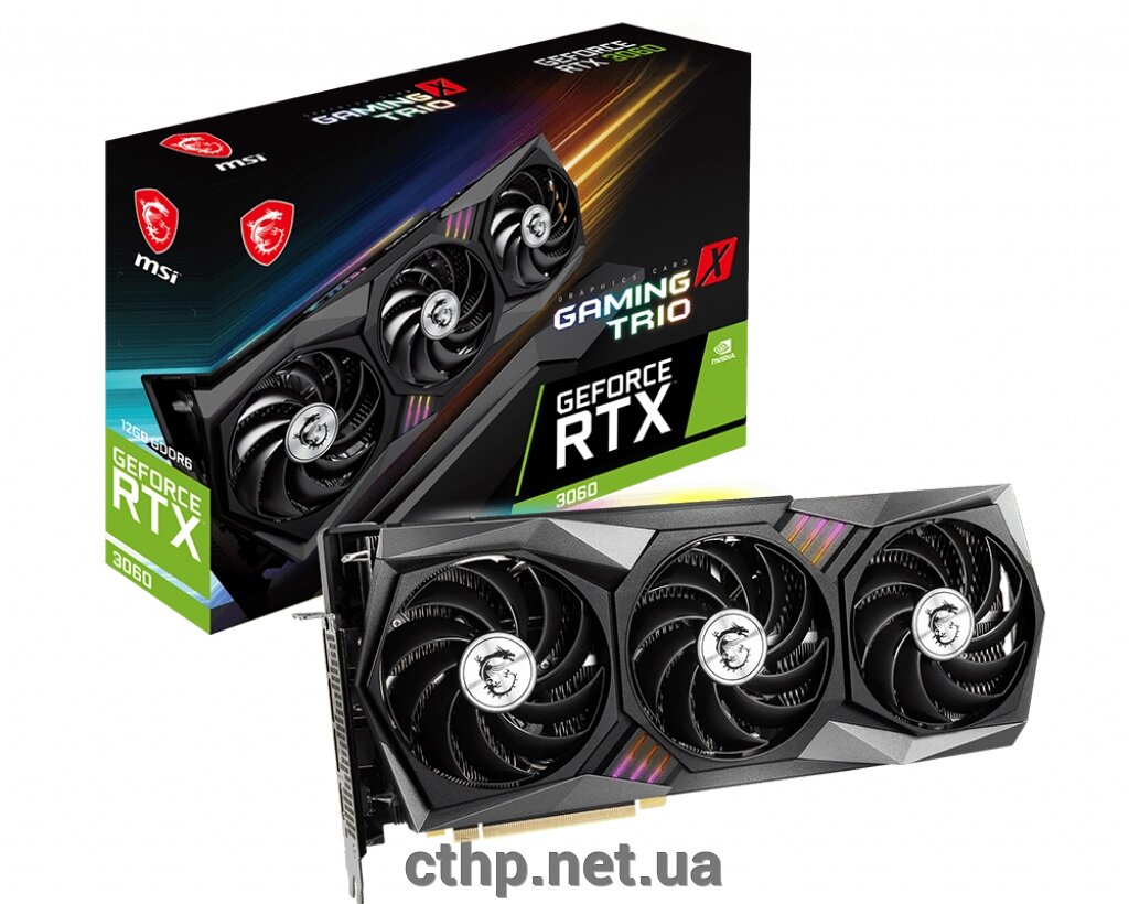 MSI GeForce RTX 3060 GAMING X TRIO 12G від компанії Cthp - фото 1