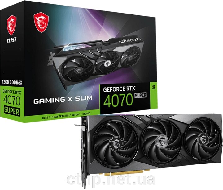 MSI GeForce RTX 4070 SUPER 12G GAMING X SLIM (912-V513-619) від компанії Cthp - фото 1