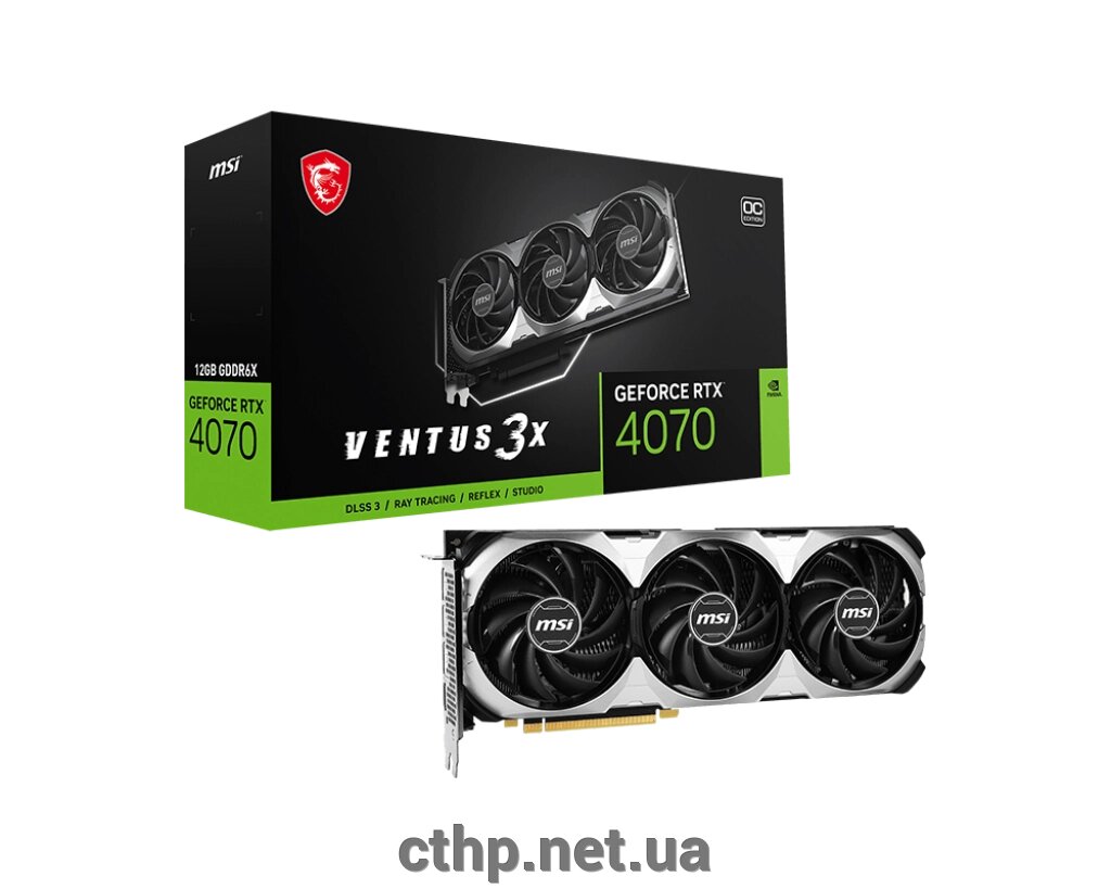 MSI GeForce RTX 4070 VENTUS 3X 12G від компанії Cthp - фото 1