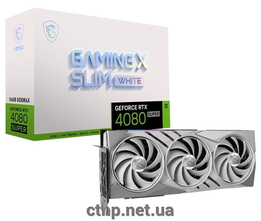 MSI GeForce RTX 4080 SUPER 16G GAMING X SLIM WHITE (912-V511-263) від компанії Cthp - фото 1