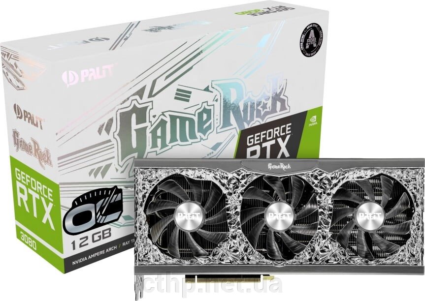 Palit GeForce RTX 3080 GameRock OC 12GB (NED3080H19KB-1020G) від компанії Cthp - фото 1