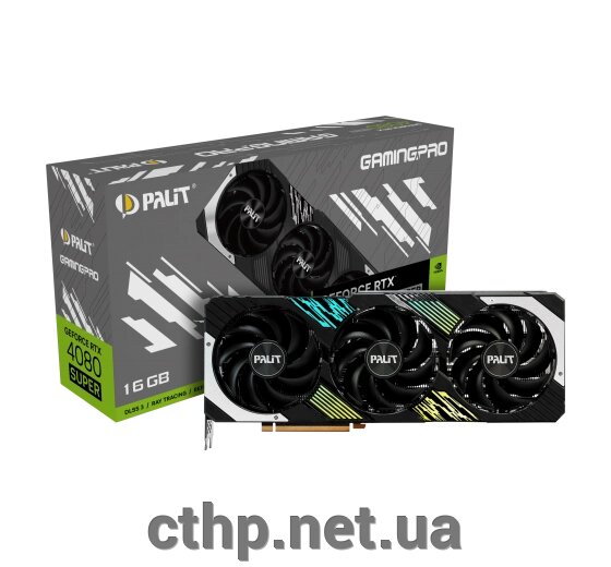 Palit GeForce RTX 4080 SUPER GamingPro (NED408S019T2-1032A) від компанії Cthp - фото 1