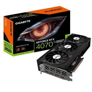 GIGABYTE GeForce RTX 4070 Ti SUPER WINDFORCE OC 16G (GV-N407TSWF3OC-16GD)