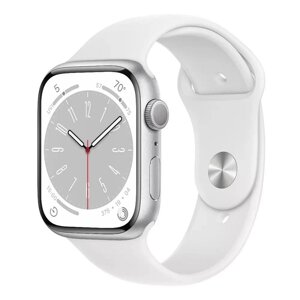 Apple Watch Series 8 GPS 41mm Silver Aluminum Case with White S. Band (MP6K3)