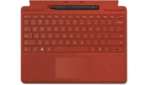 Чохол-клавіатура для планшета Microsoft Surface Pro Signature Keyboard Poppy Red with Slim Pen 2 (8X6–00021) в Київській області от компании Cthp