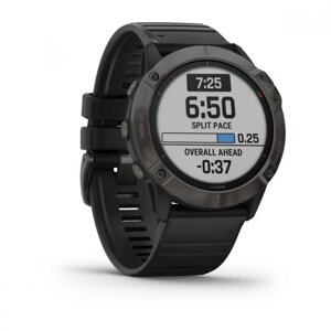 Смарт-годинник Garmin Fenix 6 Pro Solar Edition Black With Gray Band (010-02410-11/10)