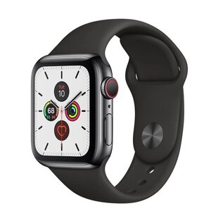 Apple Watch Series 5 LTE 40mm Space Black Steel w. Black b.- Space Black Steel (MWWW2)