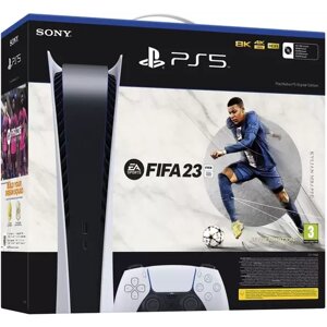 Стаціонарна ігрова приставка Sony PlayStation 5 Digital Edition 825 GB EA SPORTS FIFA 23 Bundle