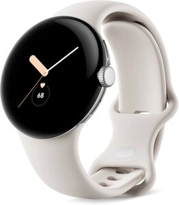 Google Pixel Watch 2 Polished Silver Aluminum Case / Porcelain Active Band