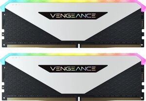 Corsair 32 GB (2x16GB) DDR4 3600 MHz Vengeance RGB RT White (CMN32GX4M2Z3600C18W)