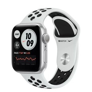 Apple Watch Nike SE GPS 40mm Silver Aluminum Case w. Pure Platinum/Black Nike Sport B. (MYYD2)