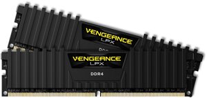 Пам'ять для настільних комп'ютерів Corsair 64 GB (2x32GB) DDR4 4000 MHz Vengeance LPX (CMK64GX4M2Z4000C18)