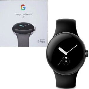 Google Pixel Watch LTE Matte Black Case/Obsidian Active Band