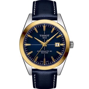 Tissot Gentleman Powermatic 80 Silicium Solid 18k Gold Bezel T927.407.46.041.01