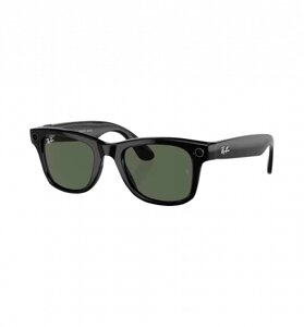 Ray-Ban | Meta Wayfarer [Gen 2] Standard Shiny Black Frame / G-15 Green Lenses (RW4012 601/71 50-22)