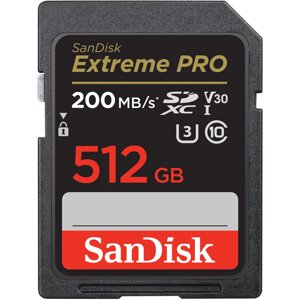 SanDisk 512 GB SDXC UHS-I U3 V30 Extreme PRO (SDSDXXD-512G-GN4IN)