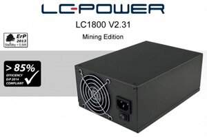 LC-POWER LC1800 гірнича видання 1800W V2.31 (LC1800V231) на 20 відеокартах
