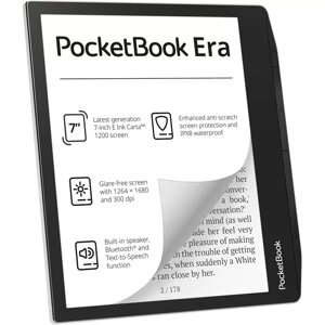 Електронна книга з підсвічуванням PocketBook 700 Era Stardust Silver (PB700-U-16-WW)