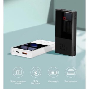 Baseus Super Mini Digital Display Power Bank 10000mAh 22.5W Black (PPMN-A01)