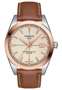 Tissot Gentleman Powermatic 80 Silicium Solid 18k Gold Bezel T927.407.46.261.00