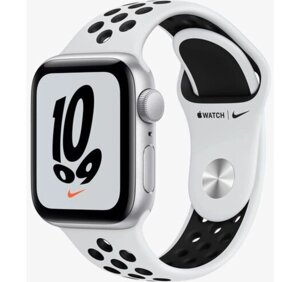 Apple Watch Nike SE GPS 40mm Silver Alum Case w. Pure Plat./Black Nike S. Band (MKQ23)