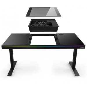 ALmordor E140G Black, Gaming Desk