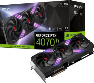 PNY GeForce RTX 4070 Ti 12 GB XLR8 Gaming Verto Triple Fan (VCG4070T12TFXXPB1)