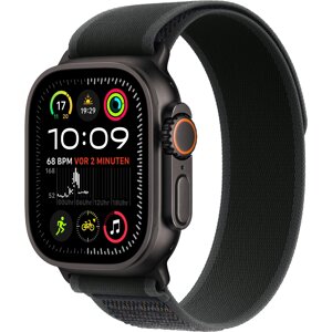 Apple Watch Ultra 2 GPS + Cellular 49mm Black Titan. Case w. Black Trail Loop - M/L (MX4V3)