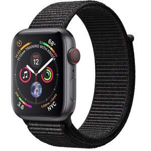 Apple Watch Series 4 GPS + LTE 44mm Gray Alum. w. Black Sport l. Gray Alum. (MTUX2, MTVV2)