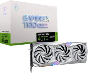 MSI GeForce RTX 4070 Ti SUPER 16G GAMING X TRIO WHITE