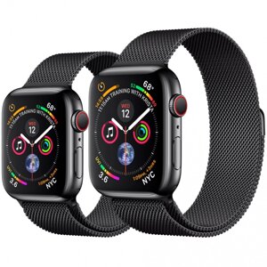 Apple Watch Series 4 GPS + LTE 40mm Black Steel w. Black Milanese l. Black Steel (MTUQ2, MTVM2)