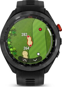 Смарт-годинник Garmin Approach S70 47mm B. Ceramic Bezel w. Black S. Band (010-02746-02/12)