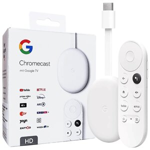 Google Chromecast HD with Google TV Snow (GA03131)
