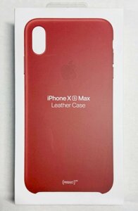 Apple iPhone XS Max Leather Case - PRODUCT RED (MRWQ2)