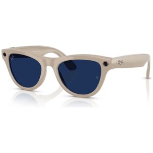 Ray-Ban Meta Skyler Standard - Shiny Chalky Gray / Clear Sapphire Transition (RW4010 6700MF 52-20)