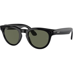 Ray-Ban Meta Wayfarer Large - Shiny Black / G-15 Green (RW4008 601/71 53-22)