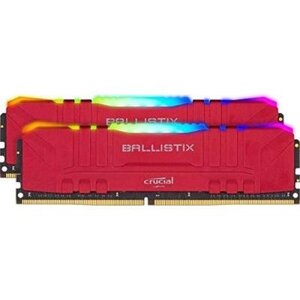 Crucial 16 GB (2x8GB) DDR4 3000 MHz Ballistix RGB Red (BL2K8G30C15U4RL)
