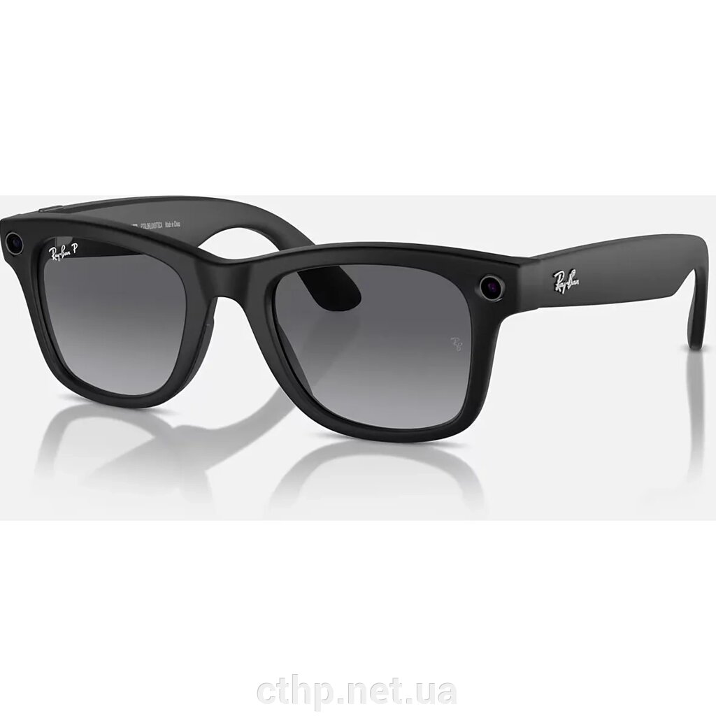 Ray-Ban Смарт-окуляри Meta Wayfarer Matte Black Frame Graphite Lenses (RW4006 601ST3 50-22) від компанії Cthp - фото 1