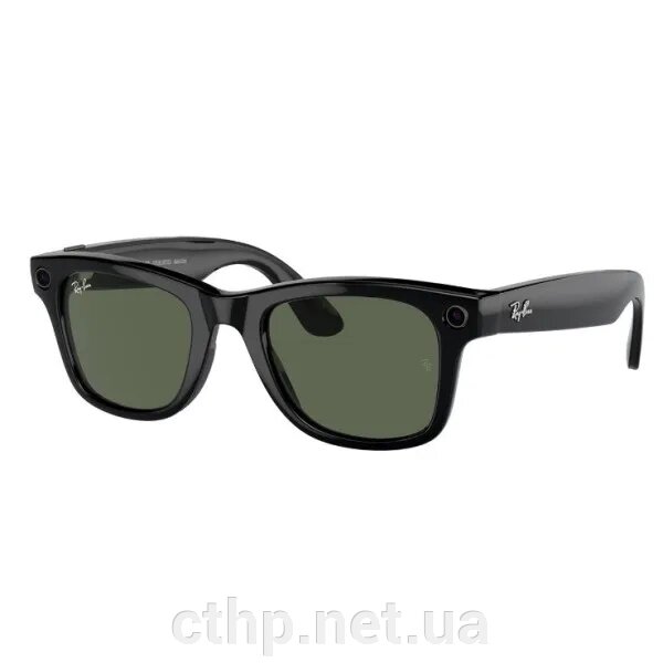 Ray-Ban Смарт-окуляри Meta Wayfarer Shiny Black Frame Clear Lenses (RW4006 601/SB 50-22) від компанії Cthp - фото 1